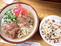 ソーキそば(並)、じゅーしー